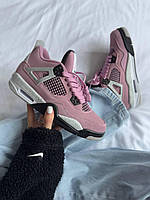 Жіночі рожеві кросівки Nike Air Jordan 4 Orchid Pink х Джордан 36