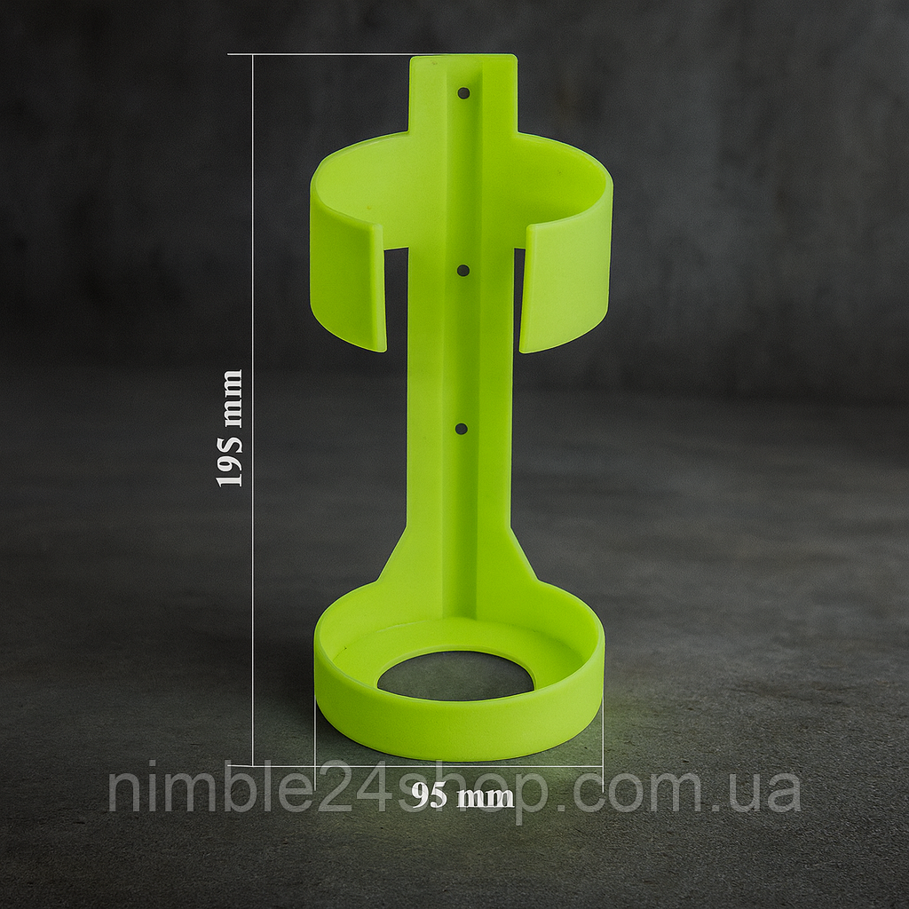 Кріплення для вогнегасників до 2 кг із міцного АБС-пластику, салатовий колір