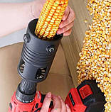 Насадка для чищення кукурудзи на дриль, автоматичне очищення качанів, регульована, фото 4