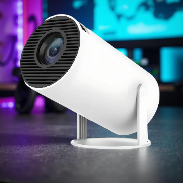 Смарт-проєктор Android 11, Wi-Fi/Bluetooth, LED, 100", 1080p, HDMI/USB, фото 1