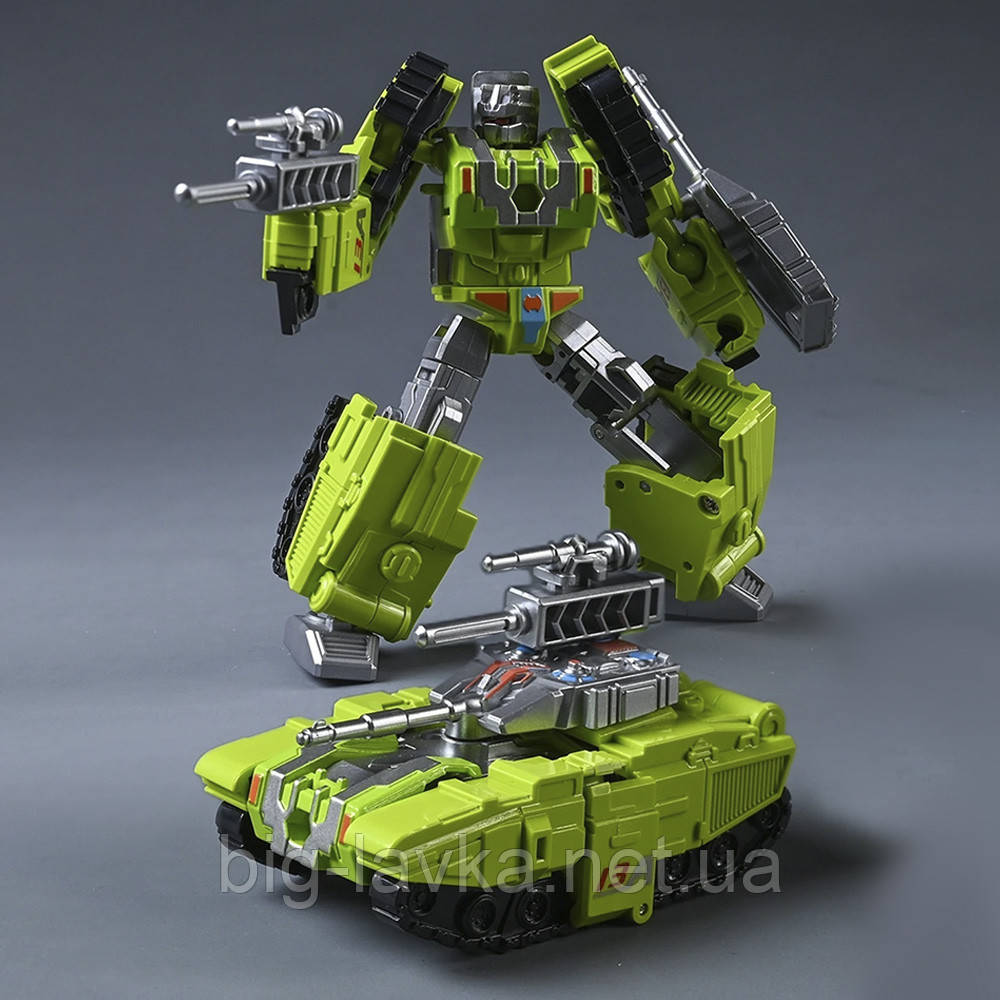 Робот-трансформер танк 12 см  Зелений, фото 1