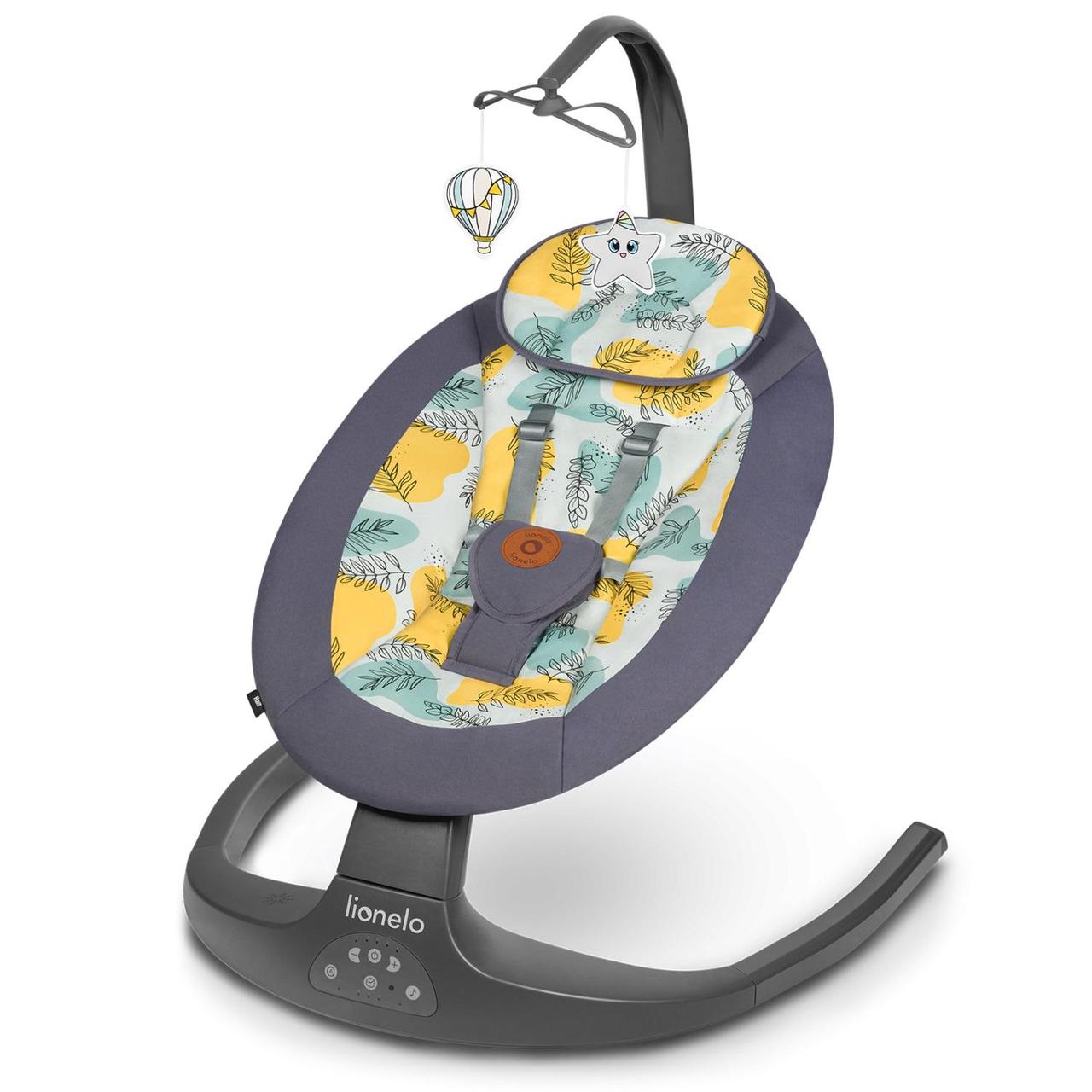 Шезлонг-гойдалка Lionelo RALF GREY CONCRETE, фото 1