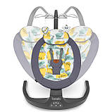 Шезлонг-гойдалка Lionelo RALF GREY CONCRETE, фото 2