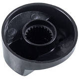 Набір універсальних ручок регулювання для плити (4 шт.) D=39mm Н=20mm з перехідниками (чорний), фото 3