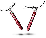 Скакалка швидкісна PowerPlay PP_4207, алюмінієва, Червона, 3 м, на підшипниках, фото 3