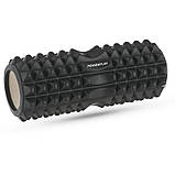 Масажний ролик PowerPlay PP_4405, EVA-піна, чорний, 33×12 см - для йоги, фітнесу, реабілітації, фото 2