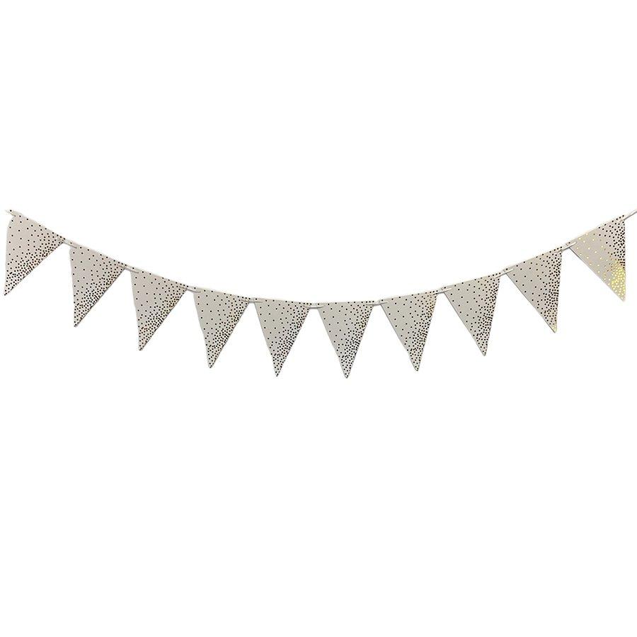 Вимпели золотий горошок (білі)