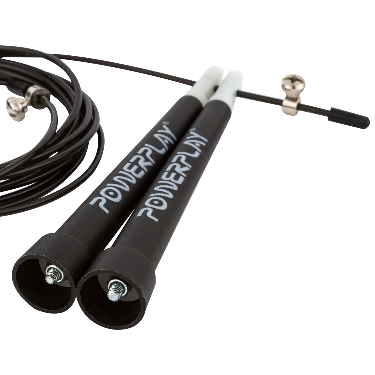 Скакалка швидкісна PowerPlay 4202 Ultra Speed Rope Чорна (2,9m.)