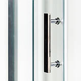 Душова кабіна 90x90x190 см Insana Like Mira без піддону, прозоре скло 6 мм розсувні двері, фото 3