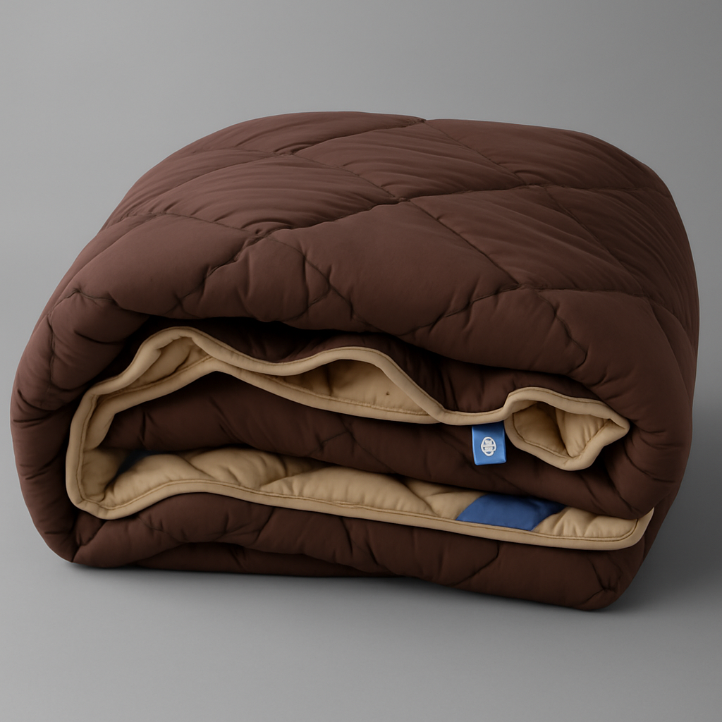 Ковдра зимова Classic холлофайбер 500g/m2 шоколадний, фото 1