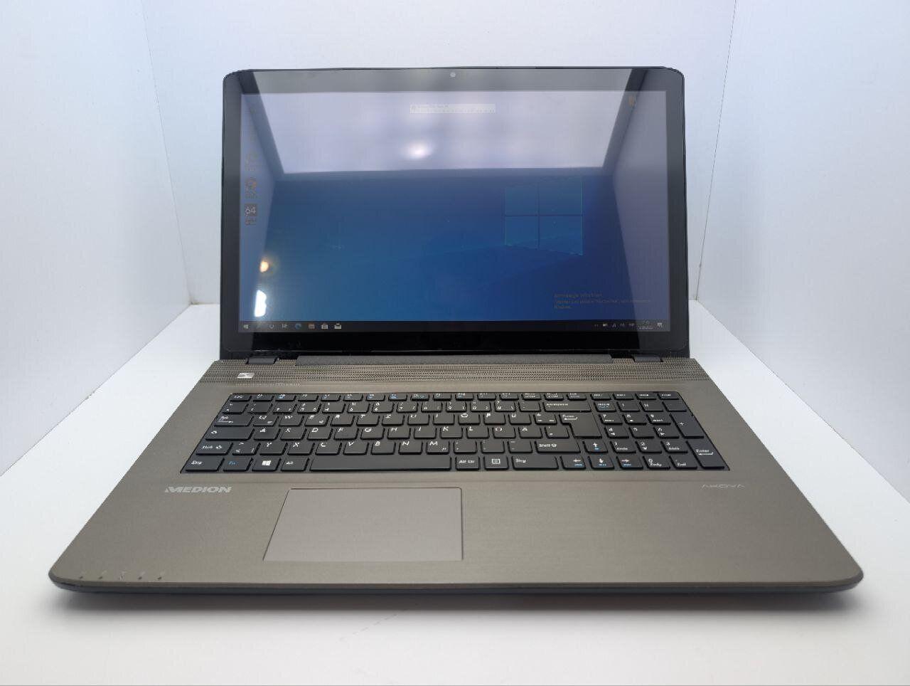 Б/в Ноутбук Medion Akoya E7416T 17.3" 1600x900 Сенсорний| Pentium 3805U| 6 GB RAM| 120 GB SSD| HD
