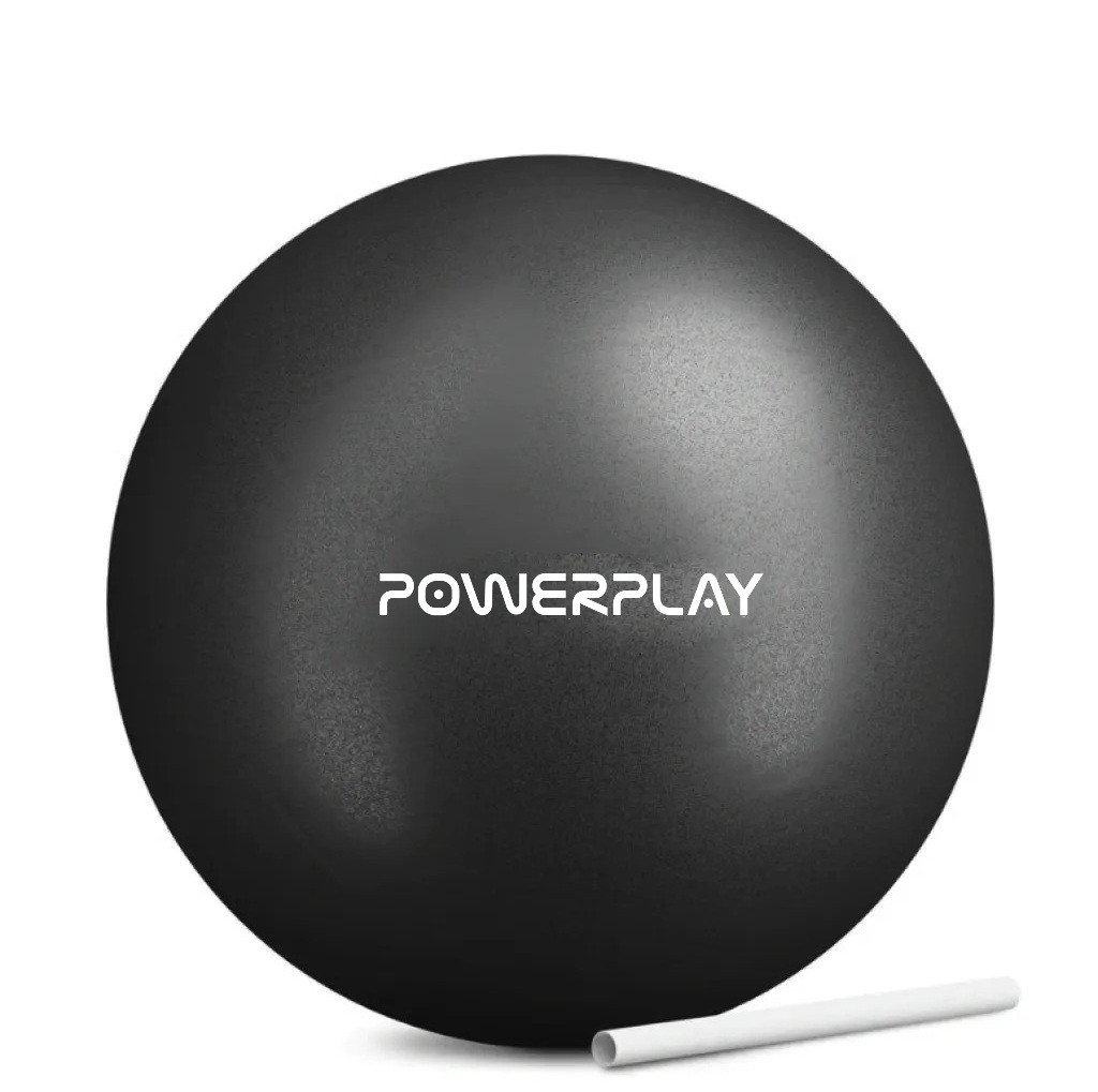 М'яч для пілатесу, йоги та реабілітації PowerPlay PP_4415 Body Shape Ball 22 см Чорний