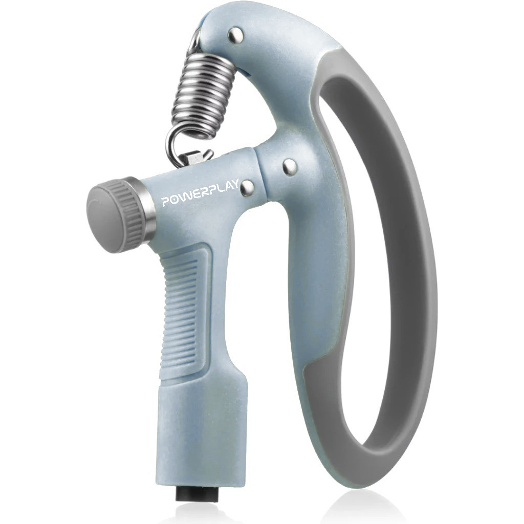 Еспандер кистьовий з лічильником PowerPlay PP-4403 з регульованим навантаженням 10-100 кг. Синій