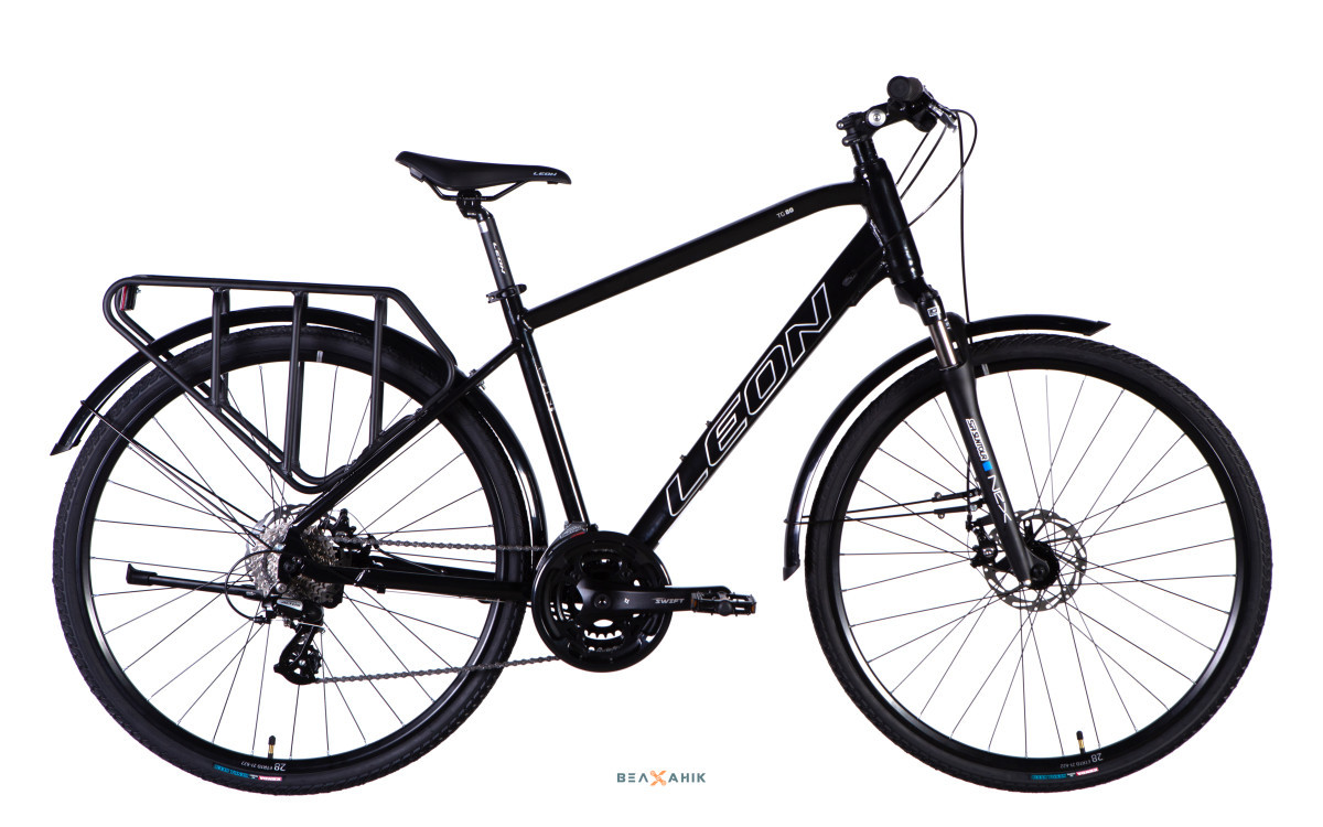 Велосипед 28/quot; LEON TG 80 MAN DD CS (рама 19/quot;) AL чорний, фото 1