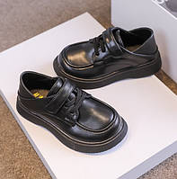 Стильні лофери колір чорний 10899, Розмір 27