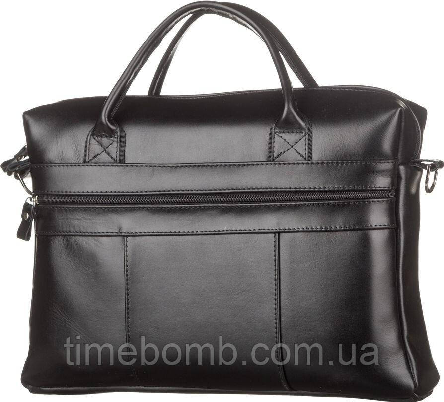 Сумка чоловіча SHVIGEL зі шкіри 15212 Чорна