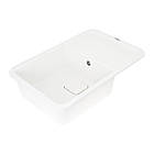 Гранітна мийка для кухні Platinum 7850 CUBE матова Білосніжна, фото 2