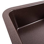 Гранітна мийка для кухні Platinum 7850 CUBE матова Моко, фото 2