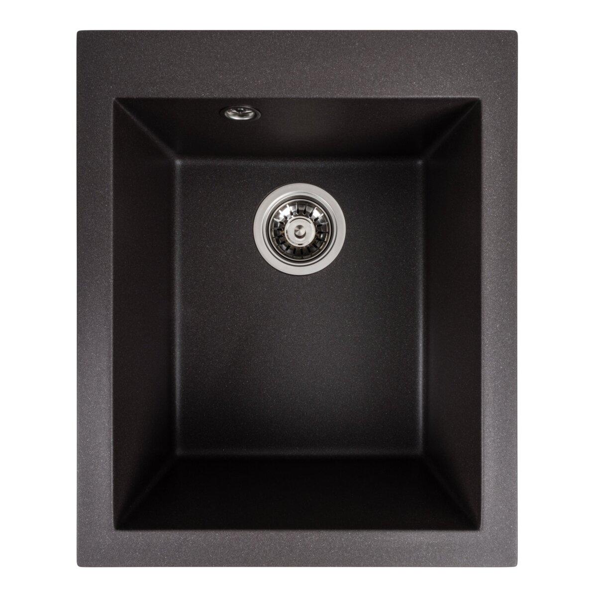 Гранітна мийка для кухні VALESO 4150 SOKIL матовий Гренадін, фото 1