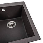 Гранітна мийка для кухні VALESO 4150 SOKIL матовий Гренадін, фото 3