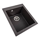 Гранітна мийка для кухні VALESO 4150 SOKIL матовий Гренадін, фото 2