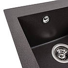 Гранітна мийка для кухні VALESO 4150 SOKIL матовий Гренадін, фото 4