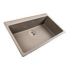 Гранітна мийка для кухні Platinum 7850 Bogema матовий Титан, фото 2