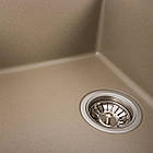 Гранітна мийка для кухні Platinum 7950 Selena матовий Титан, фото 5