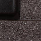 Гранітна мийка для кухні VALESO LOTOS 6550 матова Темна скеля, фото 4