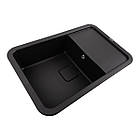 Гранітна мийка для кухні Platinum 7850 CUBE матовий Моріон, фото 3