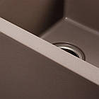 Гранітна мийка для кухні Platinum 7850 HARMONY матова Дюна, фото 6