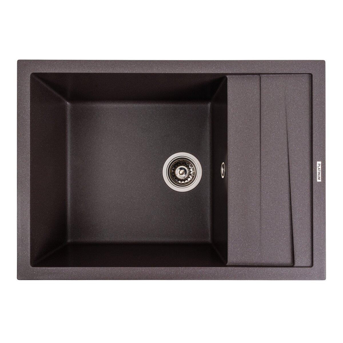 Кухонна мийка гранітна матова 7050 CASCADA Platinum Гренадин, фото 1