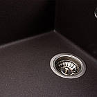 Кухонна мийка гранітна матова 7050 CASCADA Platinum Гренадин, фото 2