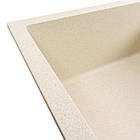 Кухонна мийка гранітна матова 7050 CASCADA Platinum Пісок, фото 4