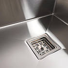 Кухонна мийка 78*50С R неіржавка сталь Platinum Handmade (поглиблена полиця, 3.0/1.0 мм), фото 5