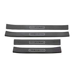 Захисні накладки Lesko на пороги для автомобіля BYD Song Plus DM-i/EV з вуглецевого волокна 4 шт.