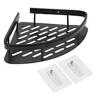 Полиця у ванну 28 х 21 х 4,3см,Чорна,1 шт DS