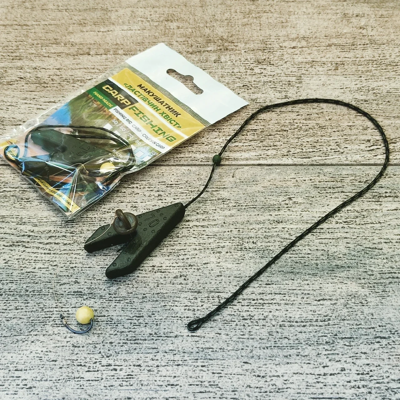 🇺🇦 Макушатник на лидкоре «Ласточкин хвост» , вес 90 грамм 🇺🇦, фото 1