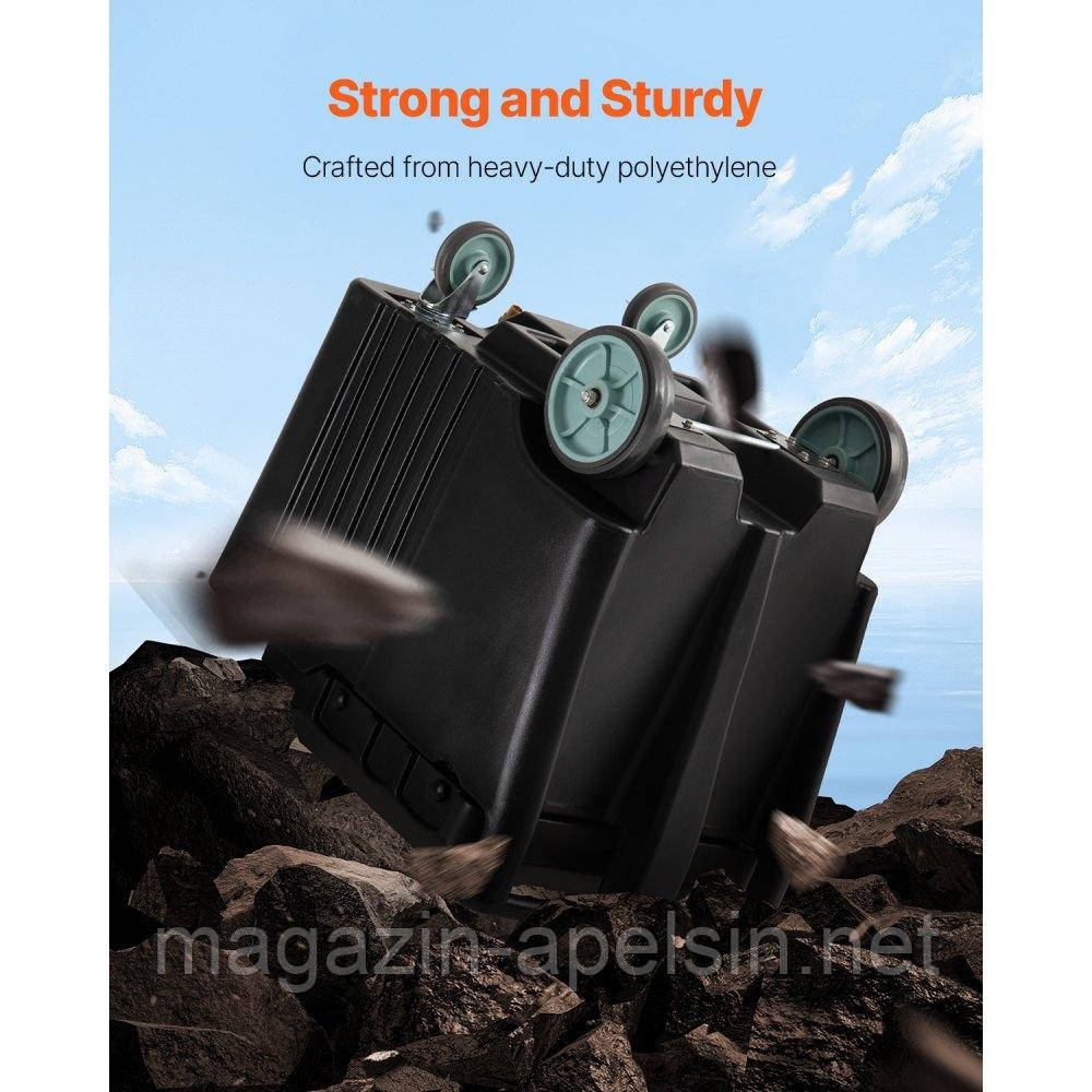 Портативне відро для льоду VEVOR Commercial Ice Bucket з розсувною кришкою 56,7 кг