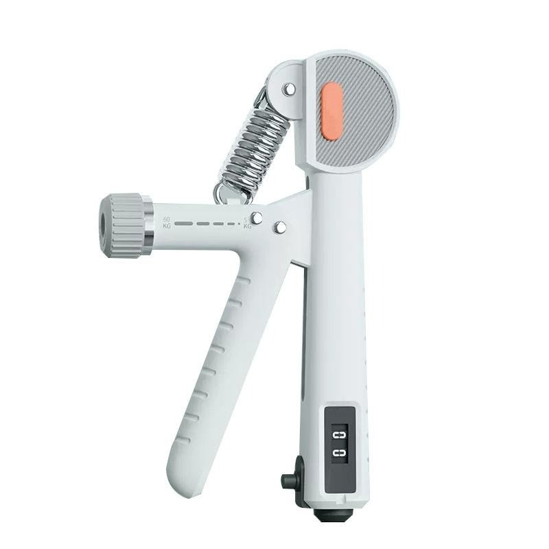 Еспандер кистьовий з лічильником PowerPlay PP-4401 з регульованим навантаженням 10-60 кг. Білий, фото 1