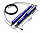 Скакалка швидкісна на підшипниках алюмінієва PowerPlay 4207 Elite Jump Rope Синя (3m.), фото 4