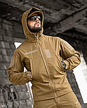 Тактичний костюм софтшел AURA койот sofftshel ПП7821 ТМ, фото 5