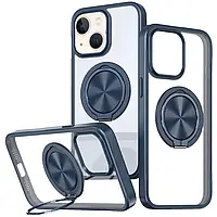 TPU+PC чохол з магнітом та кільцем для Apple iPhone 14 (6.1")