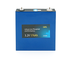 Осередок CATL 3.2V 176AH для збирання літій-залізо-фосфатного акумулятора, 3500 циклів, 173 х 54 х 200 мм  Q5