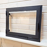 🔥Дверцята зі склом для печі Hetta Mia 420*500мм з піддувом, фото 2