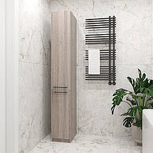 Шафа-пенал для ванної кімнати / передпокою / дитячої 2000х300х450 мм Дуб Сонома трюфель