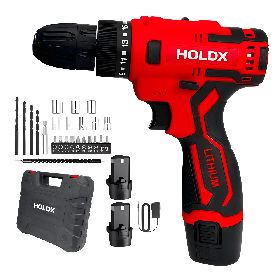 Дриль-шуруповерт акумуляторний 12В з кейсом HOLDX HX-6483 шуруповерт акумуляторний