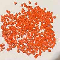 Бисер рубка японский Матсуно Япония. Бісер MATSUNO 11/ 2 CUT 100 грам, № 734, оранжевий керамічний