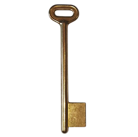 Заготовка ключа Бородковий 6мм без паза ЛАТУНЬ