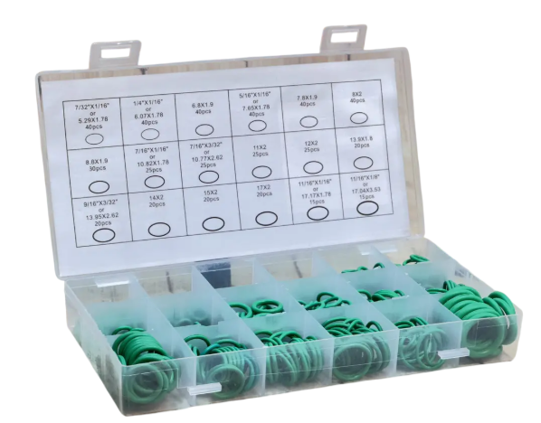 Набір зелених ущільнювальних кілець (Green O-Ring) — 500 шт. / 18 розмірів, фото 1